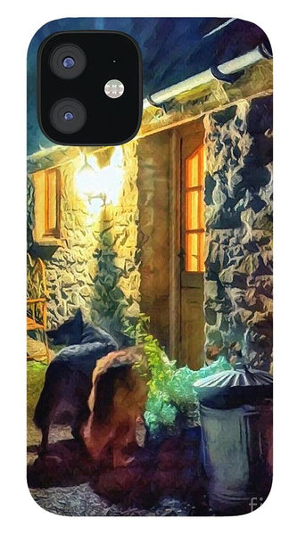 Shepherds At The Cottage Door - Phone Case
