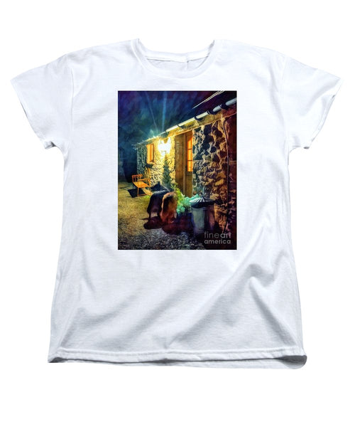 Shepherds At The Cottage Door - Women's T-Shirt (Standard Fit)
