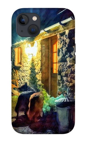 Shepherds At The Cottage Door - Phone Case
