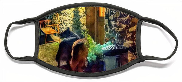 Shepherds At The Cottage Door - Face Mask
