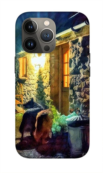 Shepherds At The Cottage Door - Phone Case
