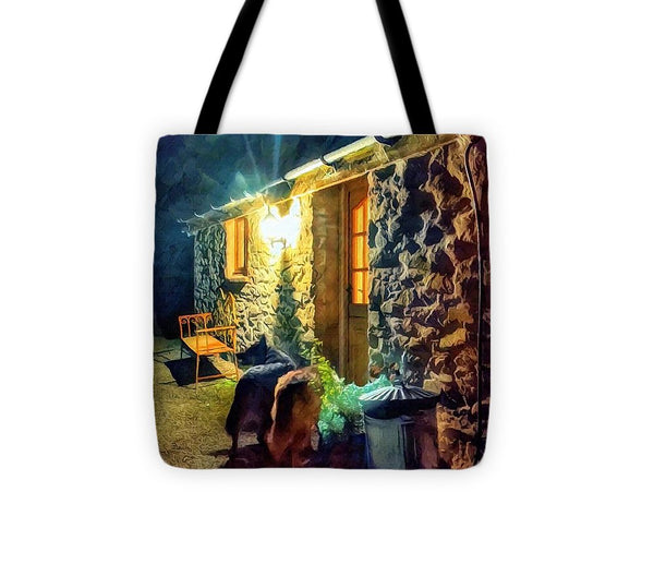 Shepherds At The Cottage Door - Tote Bag