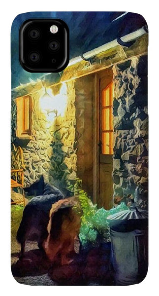 Shepherds At The Cottage Door - Phone Case
