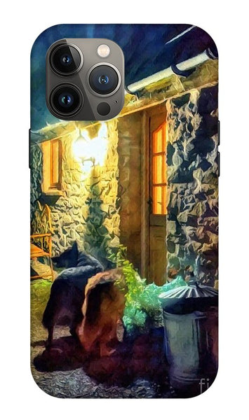 Shepherds At The Cottage Door - Phone Case
