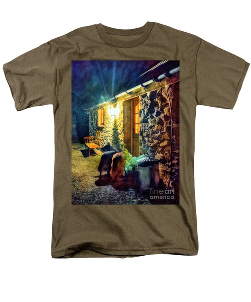 Shepherds At The Cottage Door - Men's T-Shirt  (Regular Fit)
