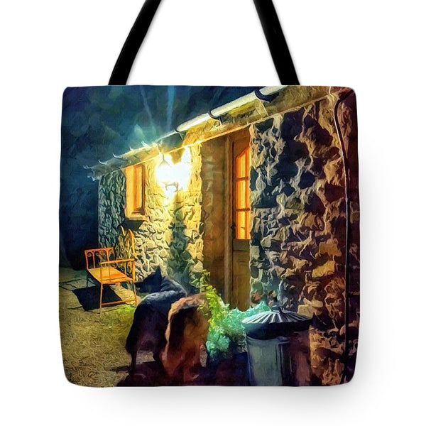 Shepherds At The Cottage Door - Tote Bag