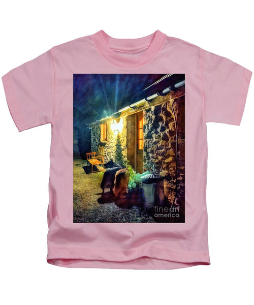 Shepherds At The Cottage Door - Kids T-Shirt