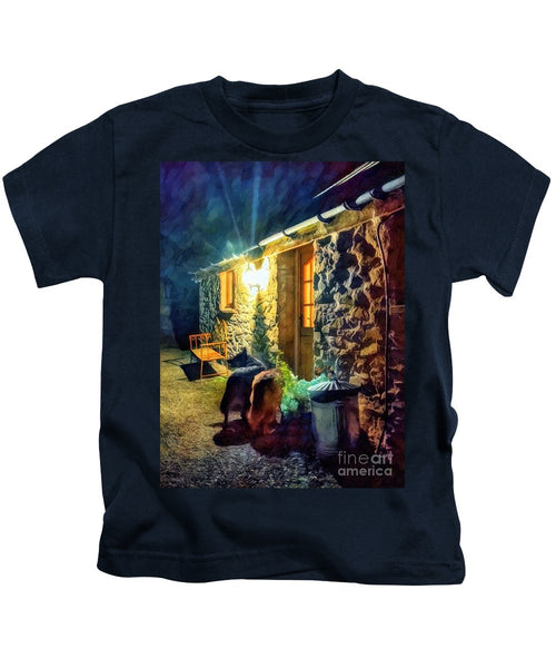 Shepherds At The Cottage Door - Kids T-Shirt