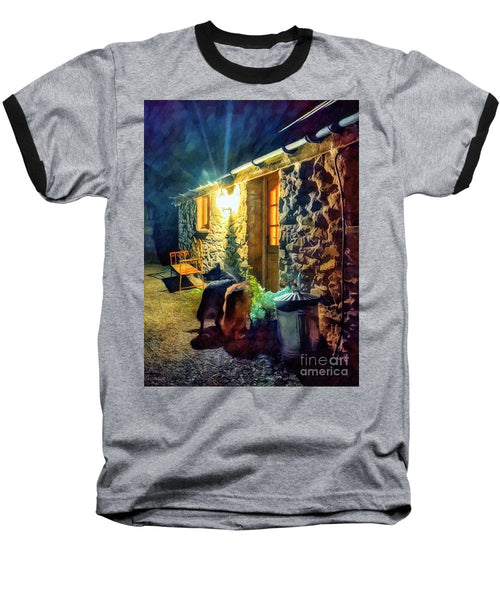 Shepherds At The Cottage Door - Baseball T-Shirt
