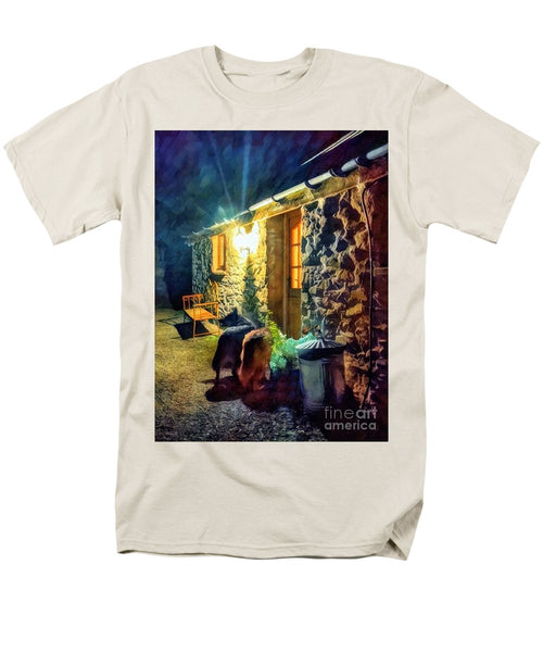 Shepherds At The Cottage Door - Men's T-Shirt  (Regular Fit)