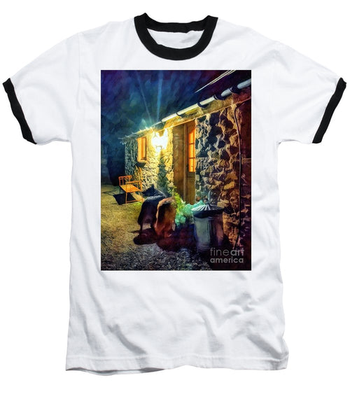 Shepherds At The Cottage Door - Baseball T-Shirt