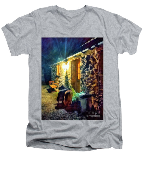 Shepherds At The Cottage Door - Men's V-Neck T-Shirt