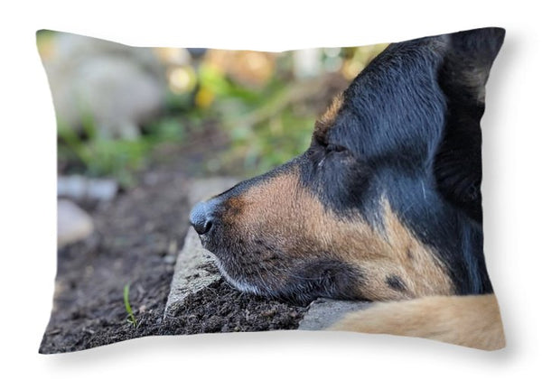 Sleep in the Garden - Throw Pillow