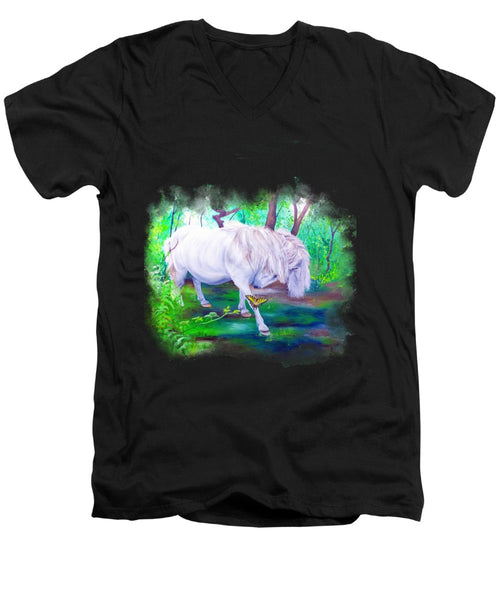 The Butterfly And The Pony - Men's V-Neck T-Shirt