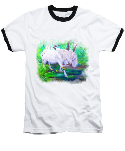The Butterfly And The Pony - Baseball T-Shirt