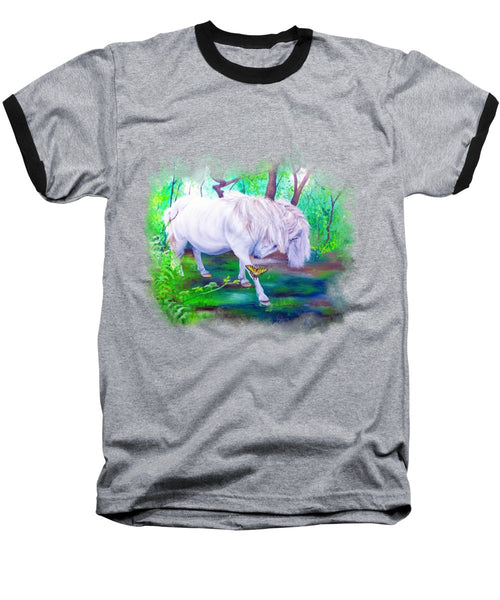 The Butterfly And The Pony - Baseball T-Shirt