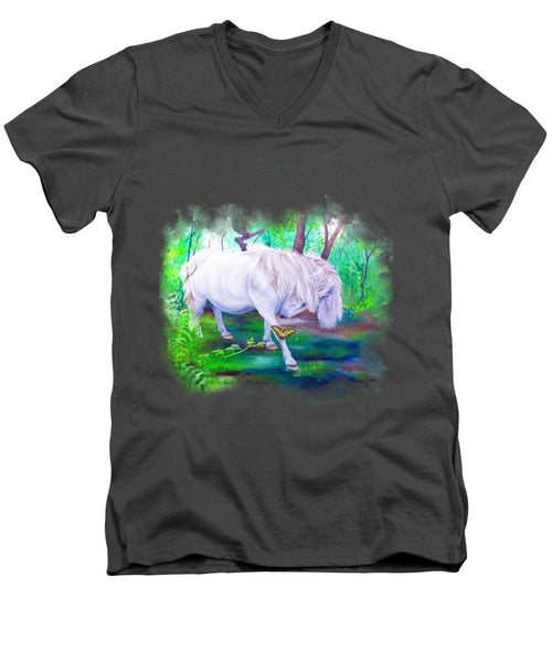 The Butterfly And The Pony - Men's V-Neck T-Shirt