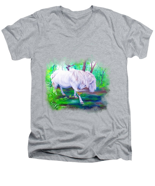 The Butterfly And The Pony - Men's V-Neck T-Shirt