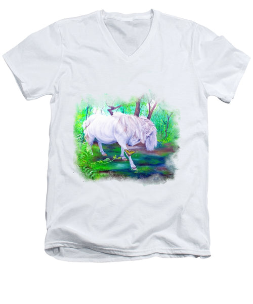 The Butterfly And The Pony - Men's V-Neck T-Shirt