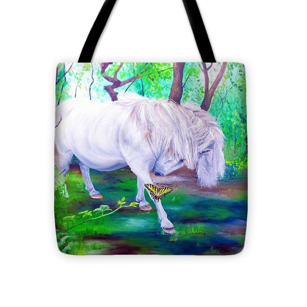 The Butterfly And The Pony - Tote Bag