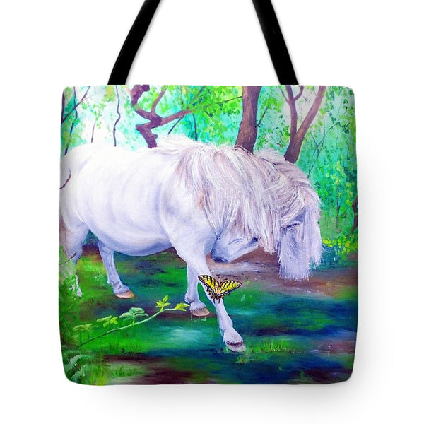 The Butterfly And The Pony - Tote Bag