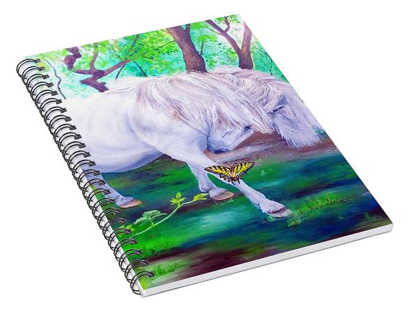 The Butterfly And The Pony - Spiral Notebook