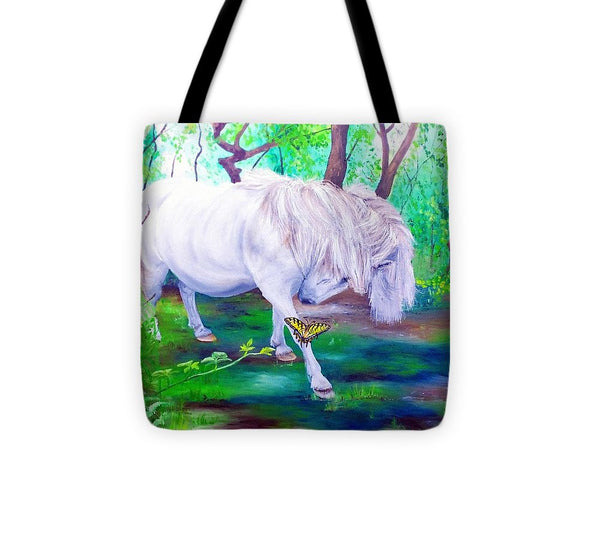 The Butterfly And The Pony - Tote Bag