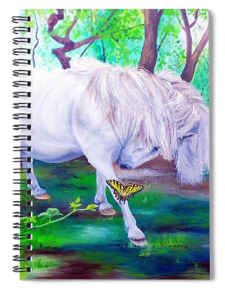 The Butterfly And The Pony - Spiral Notebook