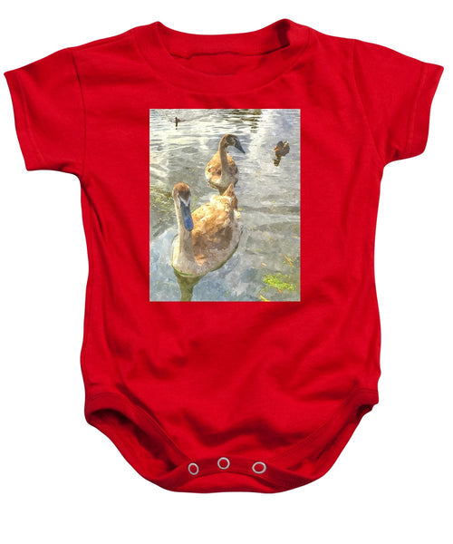 The Two Cygnets - Baby Onesie