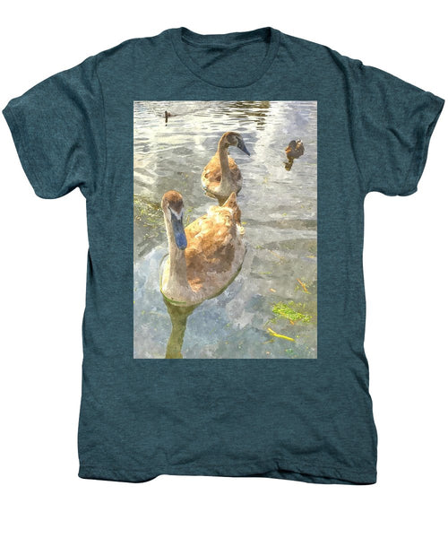 The Two Cygnets - Men's Premium T-Shirt