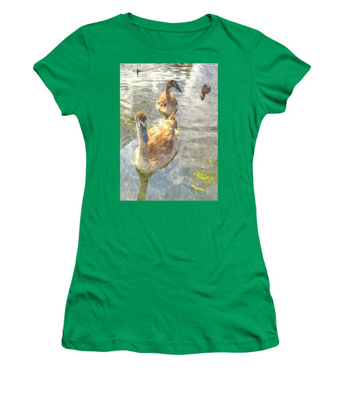 The Two Cygnets - Women's T-Shirt (Athletic Fit)