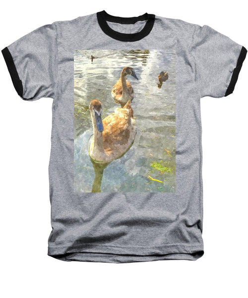 The Two Cygnets - Baseball T-Shirt