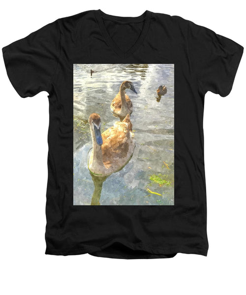 The Two Cygnets - Men's V-Neck T-Shirt