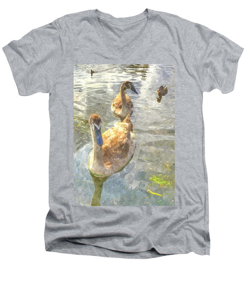 The Two Cygnets - Men's V-Neck T-Shirt