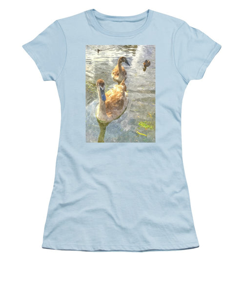 The Two Cygnets - Women's T-Shirt (Athletic Fit)