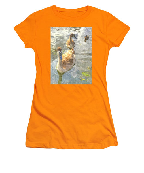 The Two Cygnets - Women's T-Shirt (Athletic Fit)