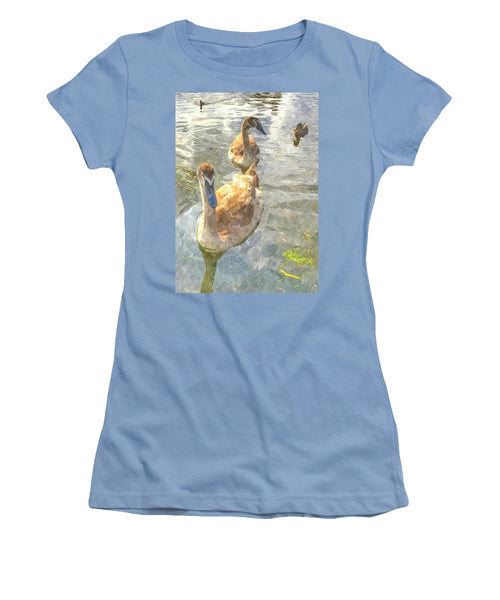 The Two Cygnets - Women's T-Shirt (Athletic Fit)
