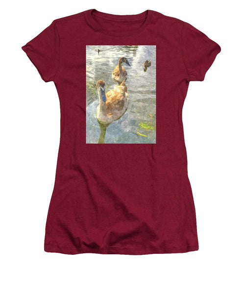 The Two Cygnets - Women's T-Shirt (Athletic Fit)