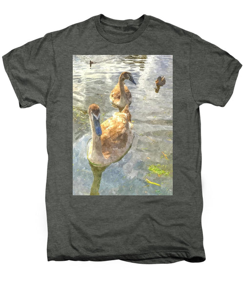 The Two Cygnets - Men's Premium T-Shirt