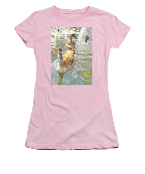 The Two Cygnets - Women's T-Shirt (Athletic Fit)