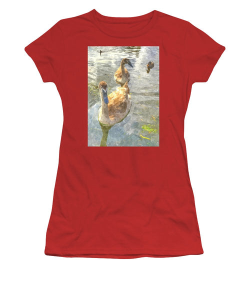 The Two Cygnets - Women's T-Shirt (Athletic Fit)
