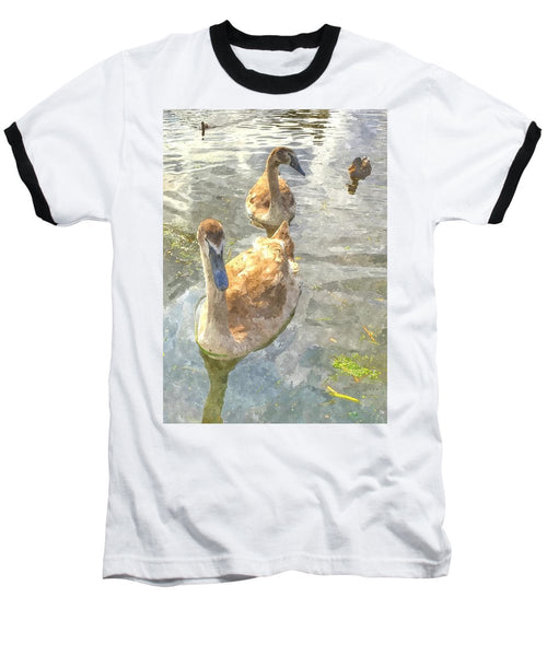The Two Cygnets - Baseball T-Shirt